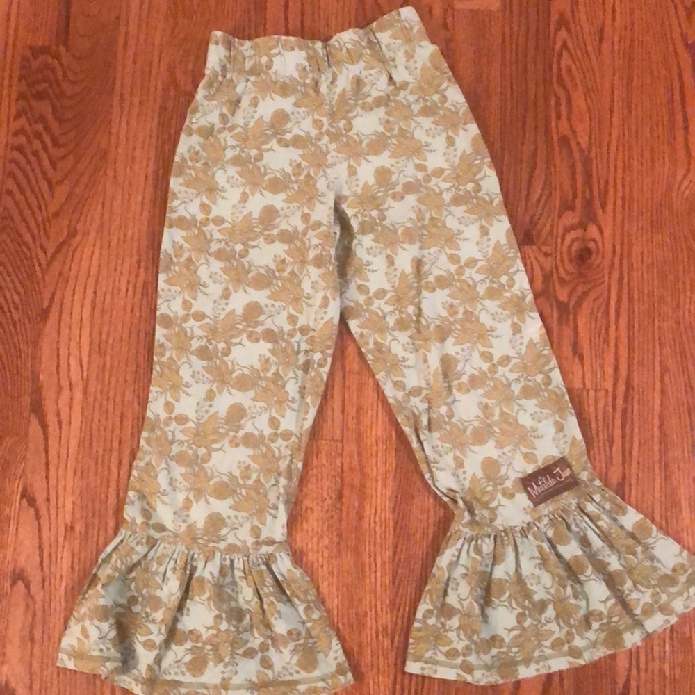 Matilda Jane Blue/green Bug Ruffle Pants